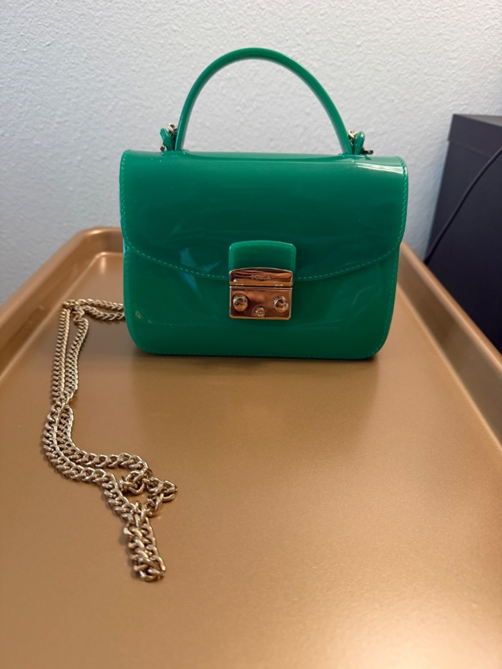Furla Green Candy Jelly Crossbody